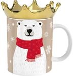 Sheepworld Tasse mit Krone Motiv Eisb&auml;r | Kaffeetasse, Porzellan, 35 cl,...