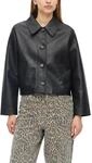 s.Oliver Damen Outdoor-Jacke &ndash; Leder-Optik, Regular Fit