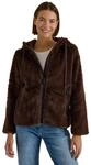 Cecil Damen Fake Fur Jacke mit Softshelldetails