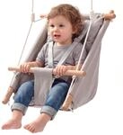 VEVOR 3-in-1 Babyschaukel Kinderschaukel 30kg H&auml;ngeschaukel aus Canvas Grau |...
