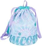 Stylex 47073 - Sportbeutel mit Einhorn-Design in Pastell Blau-Lila, verstellbare