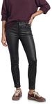 Street One Damen Mid Waist Hose im Slim Fit in Leder-Optik 3818522