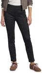 Street One Damen High Waist Skinny Leg Hose aus Velours 3818593