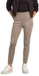 Street One Damen High Waist Skinny Leg Hose aus Velours 3818593