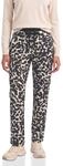 Street One Studio Damen Slim Leg Hose aus Velours im Loose Fit