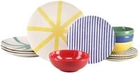 CreaTable, 25424, Serie Mio Viva, 12-teiliges Geschirrset f&uuml;r 4 Personen,...