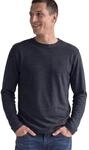 Street One Men Herren 3231709 Langarm Shirt mit Rundhals in Unifarbe
