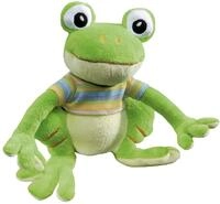 GLOREX 0 4601-1 - Kuscheltier zum Selberstopfen Frosch Joe, ca. 16 cm gro&szlig;, aus