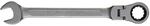 SW-Stahl 03530L-17 Gabelringratschenschl&uuml;ssel 17 mm I Ringschl&uuml;ssel mit Gelenk I 72