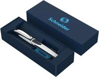 Schneider Ray Tintenroller Geschenkset wei&szlig;-dunkelgrau, Schreibfarbe: blau 