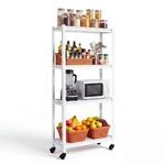VEVOR Lagerregal 4-St&ouml;ckig Drahtregal 762x313x1600mm 362kg Ttragkraft Wei&szlig; 