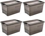 keeeper cornelia 4x Aufbewahrungsbox mit Deckel und Schiebeverschluss, 59,5 x...