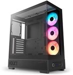 NZXT S5 RGB Kompaktes ATX-Midi-Tower-PC-Geh&auml;use - Schwarz | Doppeltes...