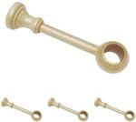 GARDINIA Tr&auml;ger geschlossen f&uuml;r &Oslash; 28 mm Natur 17 cm (Packung mit 4)