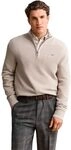 GANT Herren Micro Textured Cotton Half Zip Pullover