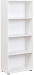 Inter Link - B&uuml;cherregal Standregal 4 F&auml;cher H&ouml;henverstellbare B&ouml;den...