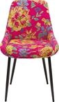 Kare Design Stuhl East Side Flower Fever, Pink, Blumenmotiv, Sitzh&ouml;he 47cm,