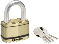 Master Lock Vorh&auml;ngeschloss aus Zink mit Messing-Schutzbeschichtung f&uuml;r den