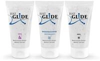 Just Glide Gleitgel Set 3 x 50 ml - Paket mit nat&uuml;rlichem Gleitmittel auf