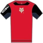 Cycling Jersey Fox JUNIOR Defend Elevated Fluo RED YXL