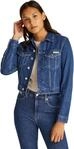 Calvin Klein Damen Cropped 90's Denim Trucker J20j225183 Trucker-Jacke