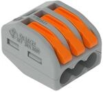 WAGO CLASSIC-Verbindungsklemmen 222-413 | 3 Leiter, bis 4 mm&sup2;, 50 St&uuml;ck,...
