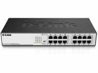 D-Link DGS-1016D Gigabit Switch (16 Ports, 10/100/1000 Mbit/s, einfache Plug &