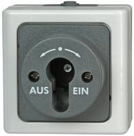 Kopp Electric - Geh&auml;use f&uuml;r Schl&uuml;ssel-Schalter, Farbe: grau
