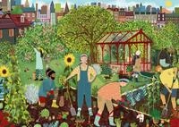 Ravensburger Puzzle 12001714 - Gemeinschaftsgarten - modernes, farbenfrohes 1000