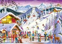 Ravensburger Puzzle 12001719 - Auf der Skipiste - detailreich illustriertes