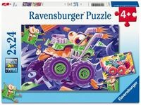 Ravensburger Kinderpuzzle 12004259 - Monster Trucks - 2 Puzzles mit jeweils 24