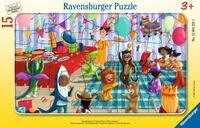 Ravensburger Kinderpuzzle 12004250 - Kost&uuml;mparty - farbenfrohes Rahmenpuzzle...