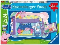 Kinderpuzzle 2x24 Teile - Peppa Wutz - Gute Nacht, Peppa!