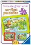 Ravensburger Puzzle Kleine Gartentiere - 3x6 Teile Puzzle | 3x6 Teile Puzzle,