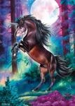 Schmidt 58887 Einhorn bei Vollmond Puzzle, 1000 Teile