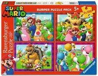 Ravensburger Kinderpuzzle 05689 - Zeit f&uuml;r Mario! &ndash; 4X 100 Teile Puzzle in...