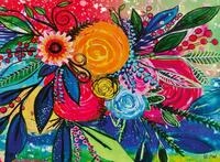 Ravensburger Puzzle 12001846 - Farbenexplosion - 500 Teile Bl&uuml;ten-Puzzle f&uuml;r