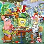 Erwachsenenpuzzle 500 Teile - Spongebob Schwammkopf - Spieleabend in der Krossen