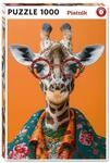 Piatnik 1000 Teile Puzzle Crazy Giraffe, 68 x 48 cm, Braun, Gelb, Wei&szlig;