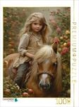 CALVENDO Puzzle Rosige Reitabenteuer | 1000 Teile Lege-Gr&ouml;&szlig;e 64 x 48 cm...