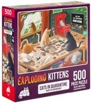 Exploding Kittens Jigsaw Puzzles for Adults -Cats in Quarantine - 500 Piece Jigsaw