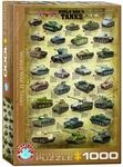 Eurographics 6000-0388 - World War II Tanks - Puzzle 1000 Teile