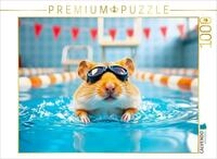 Puzzle &middot; Schwimm-Hamster &ndash; tierischer Puzzlespa&szlig; mit KI-Zauber | Ein Motiv...
