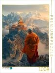 CALVENDO Puzzle buddhistischer M&ouml;nch in den Bergen | 1000 Teile Lege-Gr&ouml;&szlig;e...