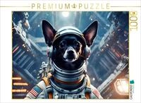 CALVENDO Puzzle Chihuahua Raumfahrer im Raumschiff | 1000 Teile Lege-Gr&ouml;&szlig;e 64...