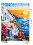 Puzzle &middot; Santorin mit Sonnenuntergang | Tauchen Sie ein in die atemberaubende