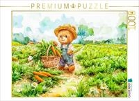 Puzzle &middot; Teddy tr&auml;gt einen Korb voller M&ouml;hren | Eine niedliche...