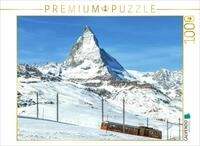 CALVENDO Puzzle Gornergratbahn vor dem majest&auml;tischen Mattherhorn | 1000 Teile
