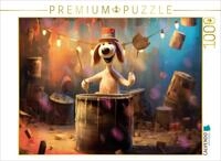 CALVENDO Puzzle Hund Balou schl&auml;gt die Pauke | 1000 Teile Lege-Gr&ouml;&szlig;e 64 x 48...