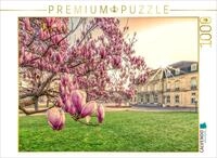 Puzzle &middot; Magnolien Bl&uuml;te auf dem Stuttgart Schlossplatz | Ein bl&uuml;hender